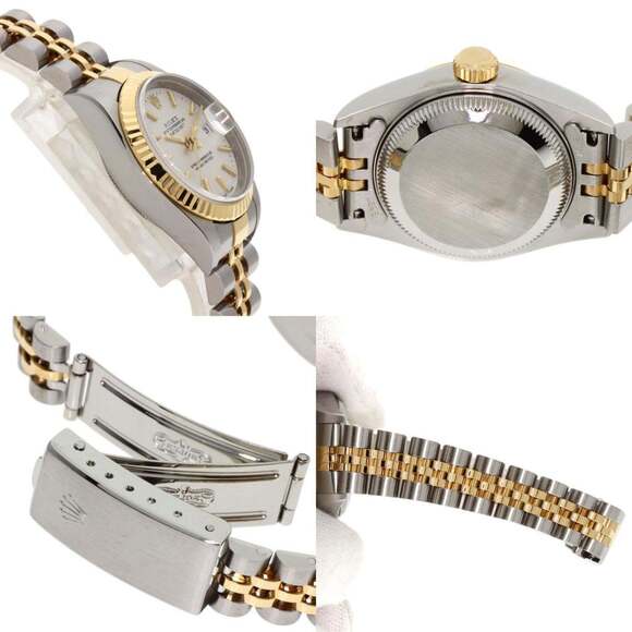 Rolex 79173 Datejust Silver Tapestry Watch Stainless Steel SSxK18YG Ladies ROLEX - Picture 6 of 11